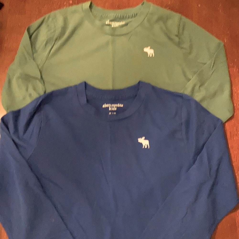 Abercrombie kids 11/12 boys long sleeve T-shirt’s blue and green